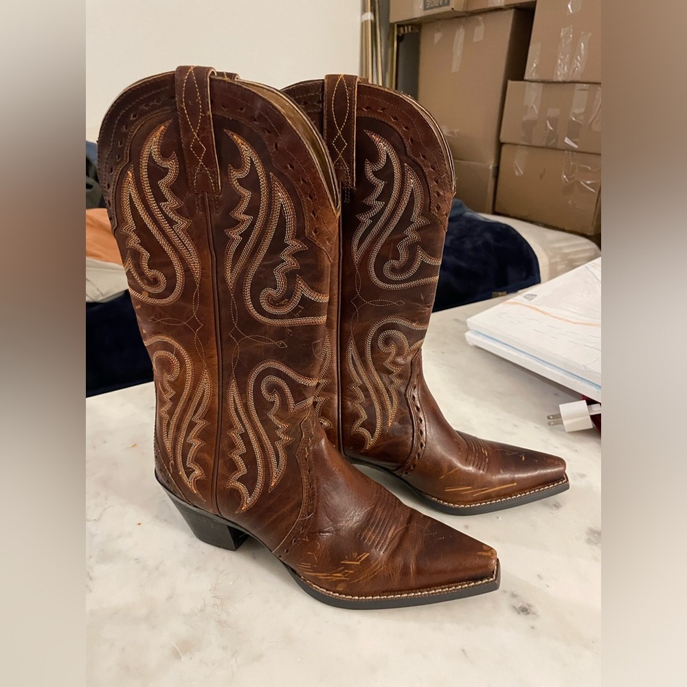 Ariat Leather Cowboy Boots